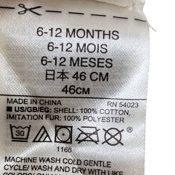 Baby Gap Red Plaid Hat 6-12mos Fleece Lined Trapper Hat - Picture 6 of 6